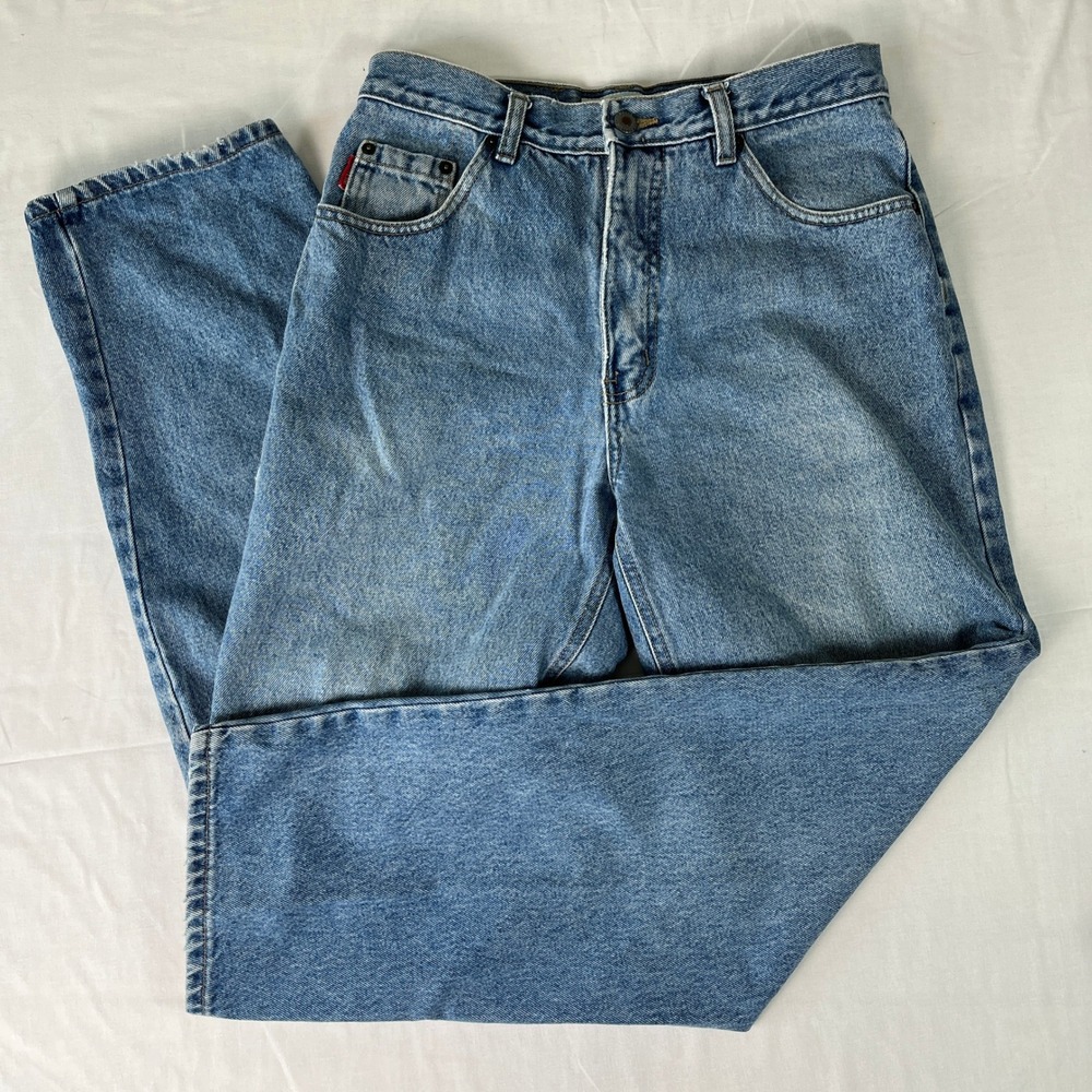 Bugle Boy 750 Jeans Mens 30x30 Blue Excellent Vintage Straight Leg Denim